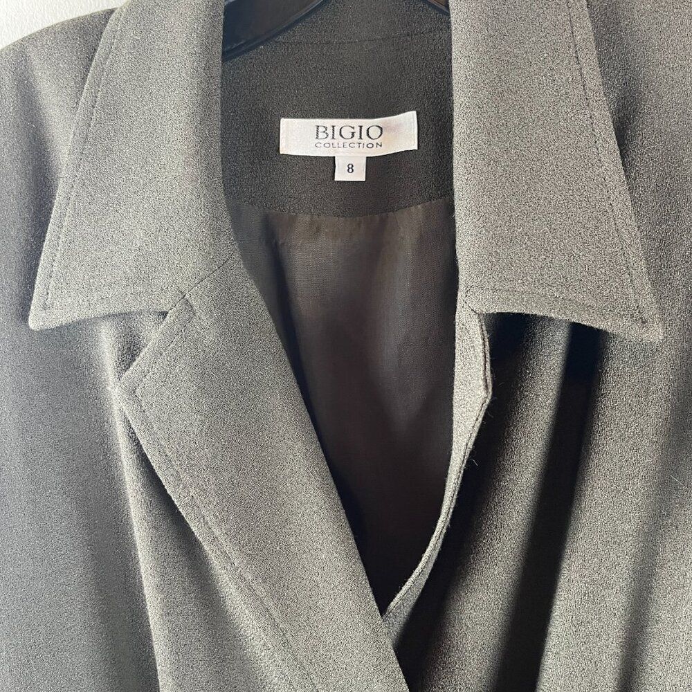 Bigio Olive Green Vintage Wrap Dress - Picture 4 of 10
